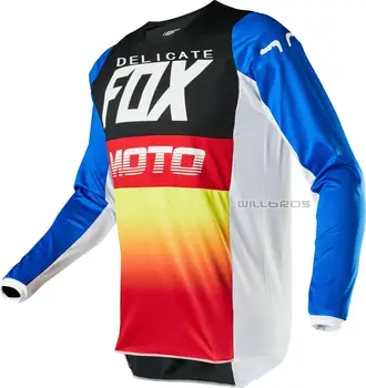 

180 Fyce MX Offroad Delicate Fox Jersey ATV DH BMX Enduro Motocross Scooter Mountain Dirtbike Racing Shirt
