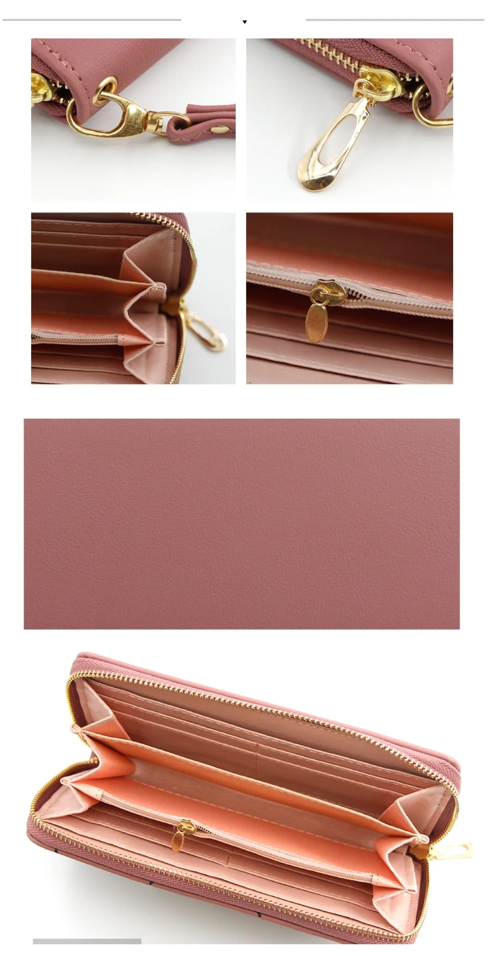 Женский Длинный кожаный бумажник porte monaie femme domppet кошельки carteira slim carteras para mujer billetera porte feuille2019
