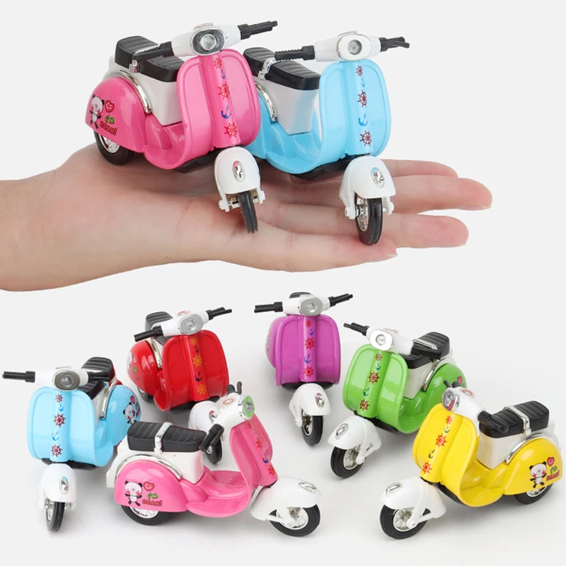 MINI alloy motorcycle children toy car lovely modeling 6 colors Women's little sheep scooter gift girls boys kids birthday