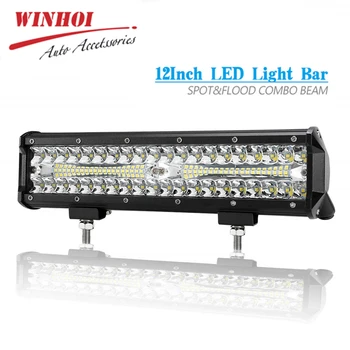 

12" 240W Led Work Light Bar Combo Offroad Spot Flood Light 12/24V Unibersal Car Boat Truck SUV ATV Motorcycle Led Work Light Bar