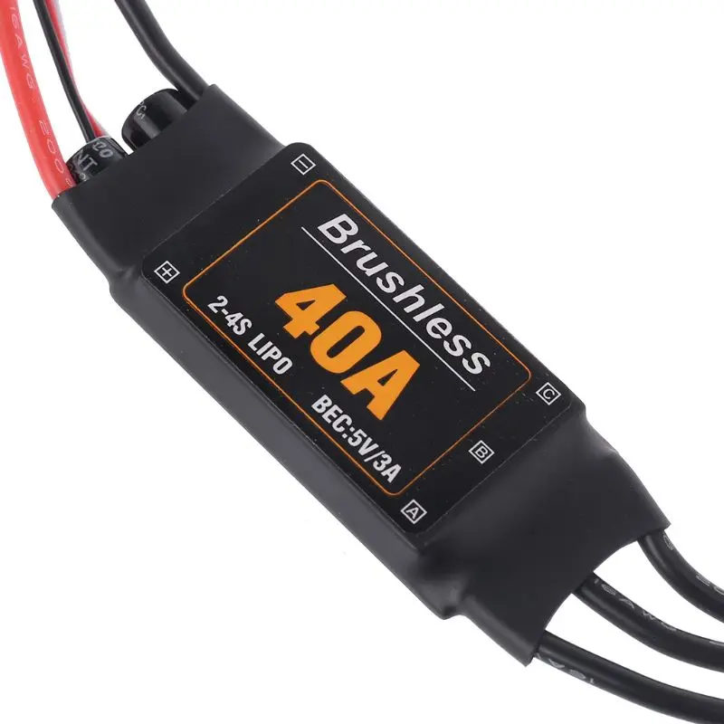 40A бесщеточный Дрон ESC части для самолетов компоненты аксессуары регулятор скорости двигатель RC игрушки FPV прочный Квадрокоптер вертолет