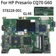 KoCoQin материнская плата для ноутбука HP Presario CQ60 G60 материнская плата 578228-001 578228-501 09233-1 48.4F001.011 GL40 DDR2