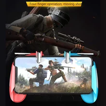 K18 ABS Mobile Gamepad Handle Fr Pubg Controller Game Shooter Trigger Fire L1R1 Button for IPhone IOS Android Gaming Accessories