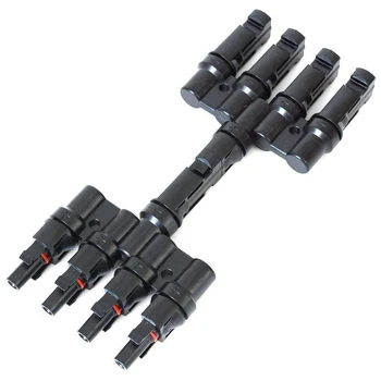 

4 To 1 Branch Connectors Solar Panel Parallel Coupler Waterproof IP65 Solar Panel Branch Series Connect For Solar Power System
