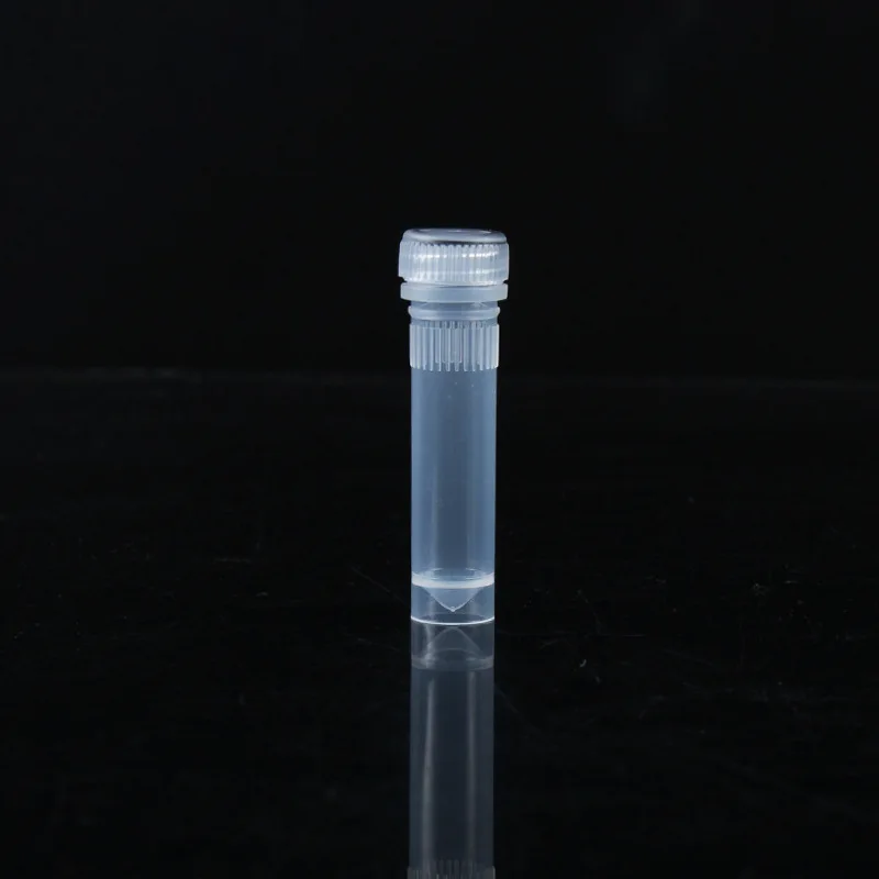 1.5ml Cryopreservation Tube Laboratory Freezing Tubes Centrifuge Tube Cryo-Tubes for Lab Analysis With Screw Cap 100pcs