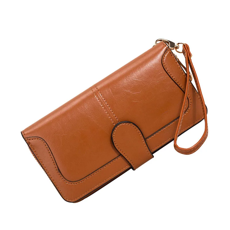 Leather Women's Wallets Fashion Solid Color Designer Long Purses Female Zipper Wallet Phone Bag Women Coin Purse Card Holder Leather Women's Wallets Fashion Solid Color Designer Long Purses Female Zipper Wallet Phone Bag Women Coin Purse Card Holder