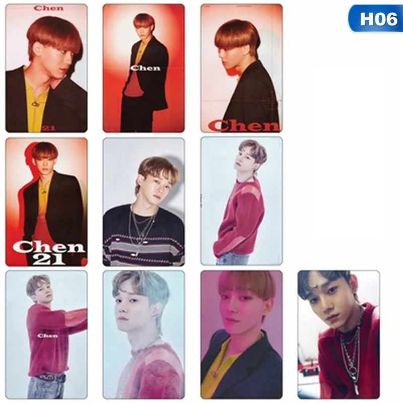 10 шт./компл. альбом KPOP EXO LOVE SHOT самодельная бумага Lomo карта фото плакат в виде карты фотостудии игрушек, для подарка, для фанатов