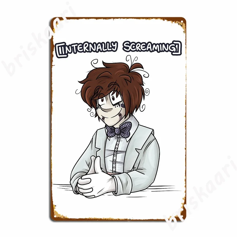 

Визжащая внутри металлическая вывеска Настенная картина для паба Настенная картина Кухня Фотообои