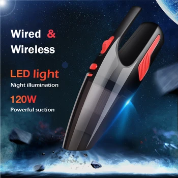 

2019 New Strong Power Car Vacuum Cleaner DC 12V 120W Wet/Dry Auto Portable Handheld Wireless Wired Vacuum Cleaner for Home Car