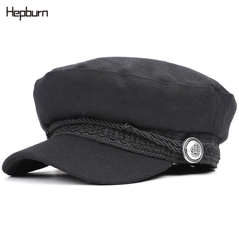 Хепберн брендовая хлопковая кепка бейсболка женская casquette militaire Yacht детская