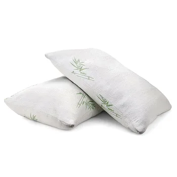 

Bamboo Shredded Velvet Pillow with Hypoallergenic Cover Soft for Home Sleeping