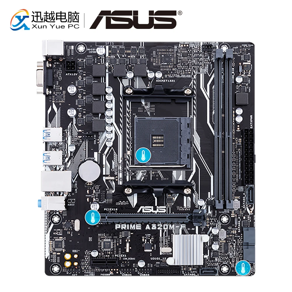 

Asus PRIME A320M-F Desktop Motherboard AMD AM4 A320 Ryzen 7th Athlon X4 DDR4 32G SATA3 M.2 USB3.1 VGA Micro-ATX Used Mainboard