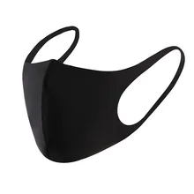 Черная 3D маска для мужчин и женщин Пылезащитная дышащая тонкая маска унисекс многоразовая защита от пыли защита лица защита от ветра рот крышка