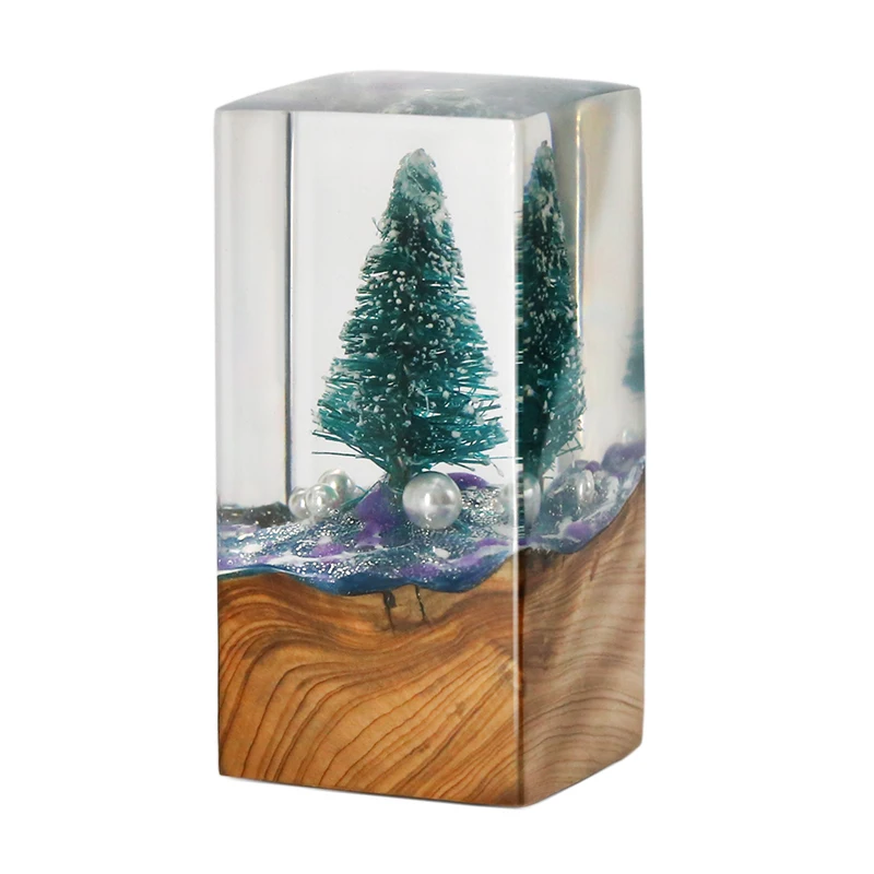 

Chinese Style Seal Stamp Christmas Tree Mini Snow Falling Craft Ornament Creativity Manual Limited Lettering Gift