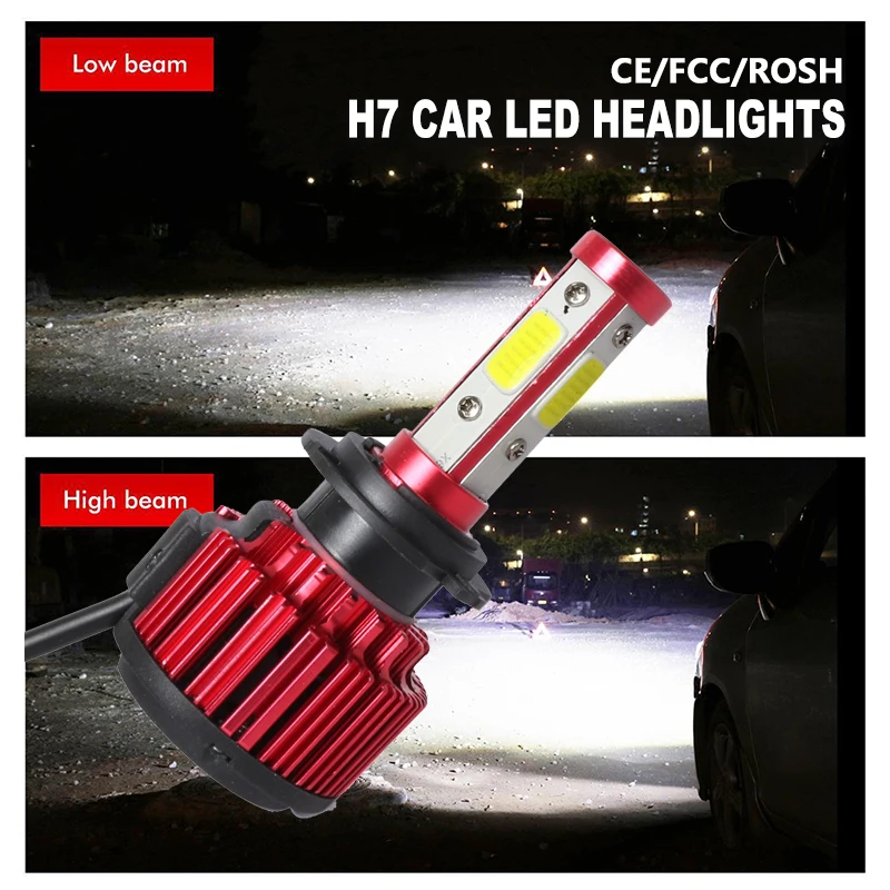 Car Led Headlight LED Fog Light High Power LED Headlight Bulbs Auto H7 X6 Universal