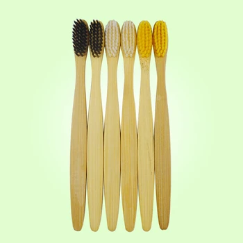 

Eco Vegan Bamboo Charcoal-Toothbrush Soft Fine Oral Brush Adult Soft Fur Bamboo Charcoal Toothbrush Supplies
