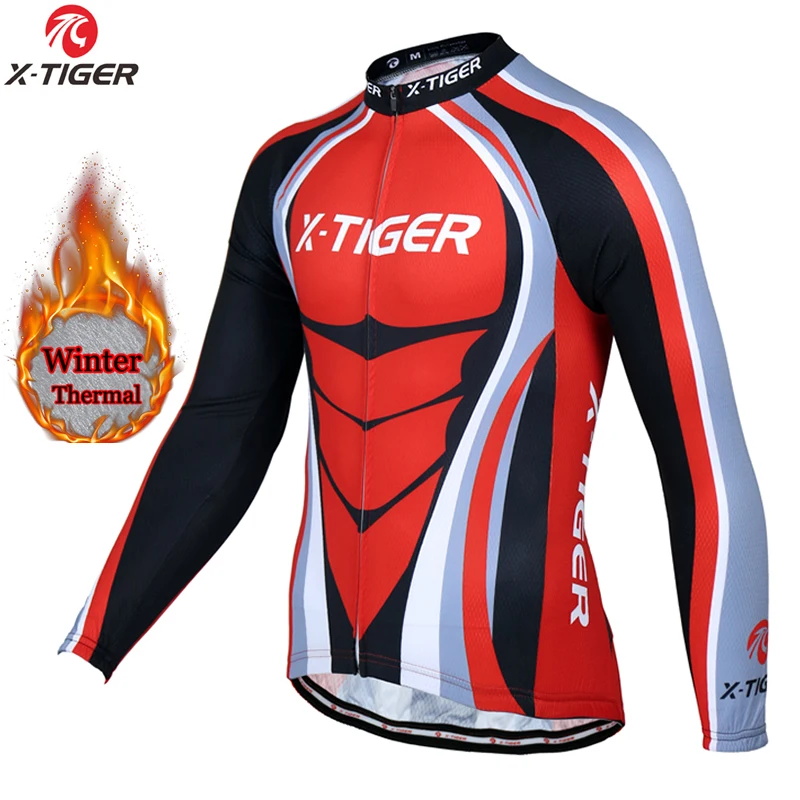 Мужская теплая флисовая куртка для велоспорта ветрозащитная с длинными рукавами