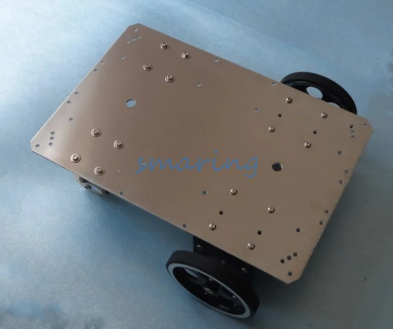 300mm*200mm Robot Smart Car Chassis With Speed Encoder 2 Wheels Drive Car For DIY Kit Educational Teaching Tool