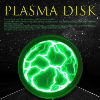 

Mini Pocket Led 2.5 Inches Holiday Sensor Lighting Plate Plasma Disk Home Disco Party Glass Portable Colourful Fancy Club Decor