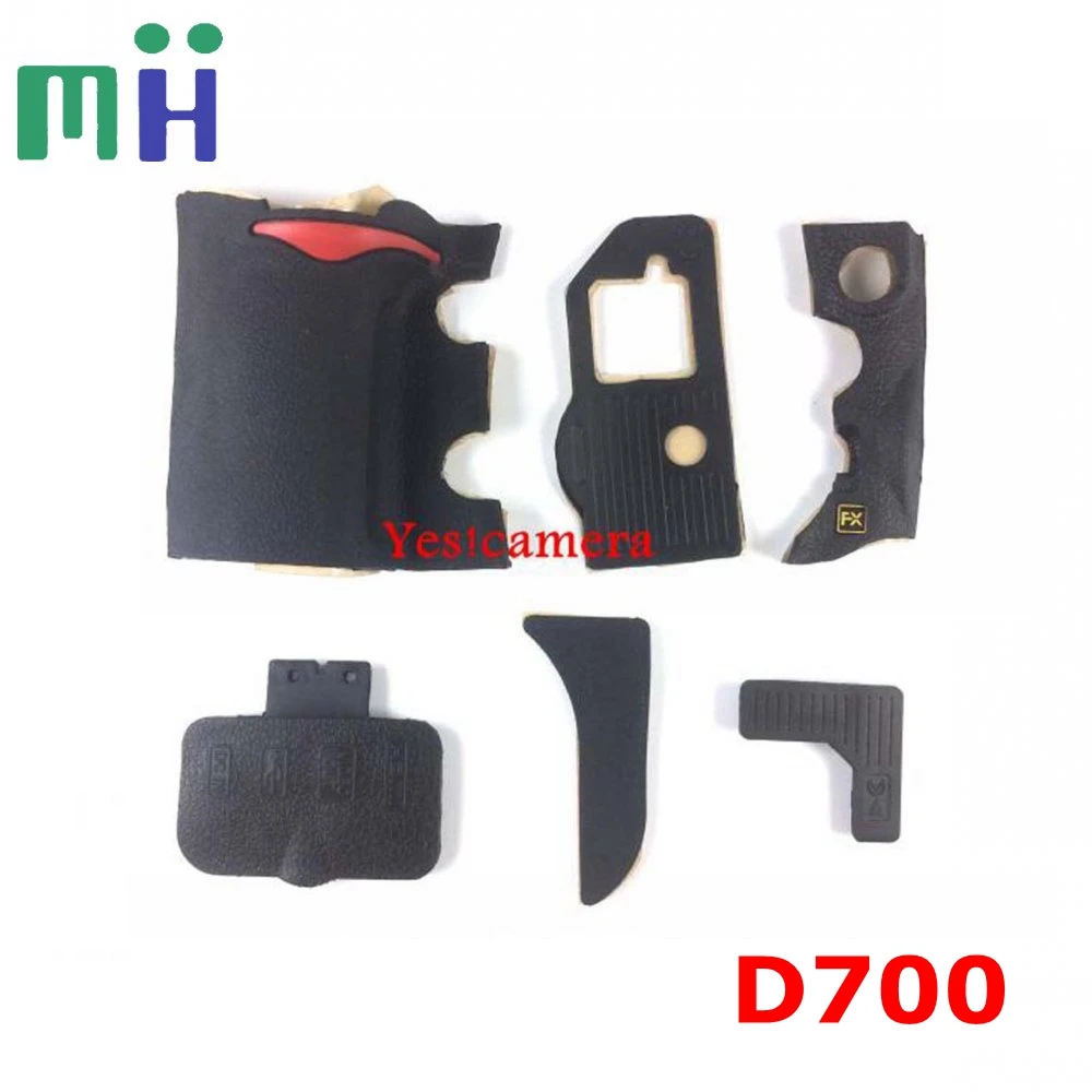 NEW A Set Of Body Rubber 6 pcs Front cover and Back cover Rubber For Nikon D700 Camera Replacement Repair spare parts