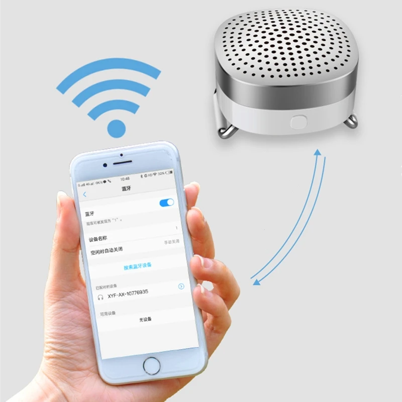 Портативный Bluetooth динамик часы браслет Аудио Спорт на открытом воздухе/AUX аудио/3D