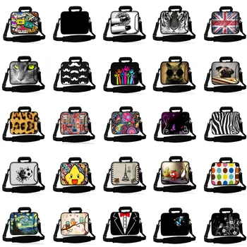 

Drop Shipping Padded Waterproof Soft Neoprene Protector Bag 10/12/13/14/15/17 Inch Notebook Laptop Handbag Messenger Case