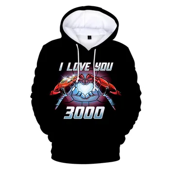 

I Love You 3000 3D Print Hoodies Sweatshirts in Men's/women's long sleeve streetwear Hoodies in children's oversize popular top