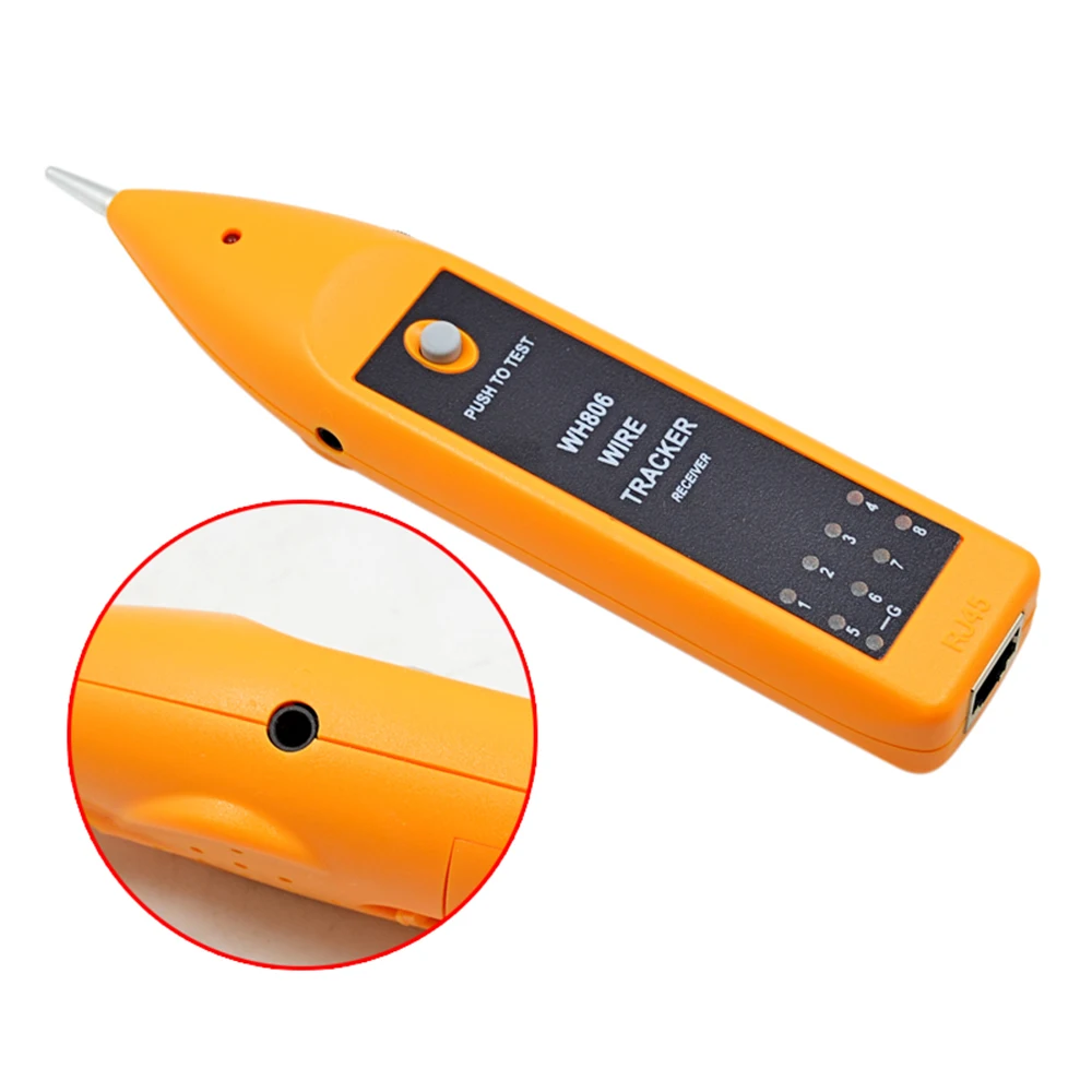 CHIPAL BNC WH806B телефонный провод трекер LAN Кабельный тестер для STP UTP Cat5 Cat6 RJ45 RJ11 BNC Металическая линия Finder тестирование последовательности