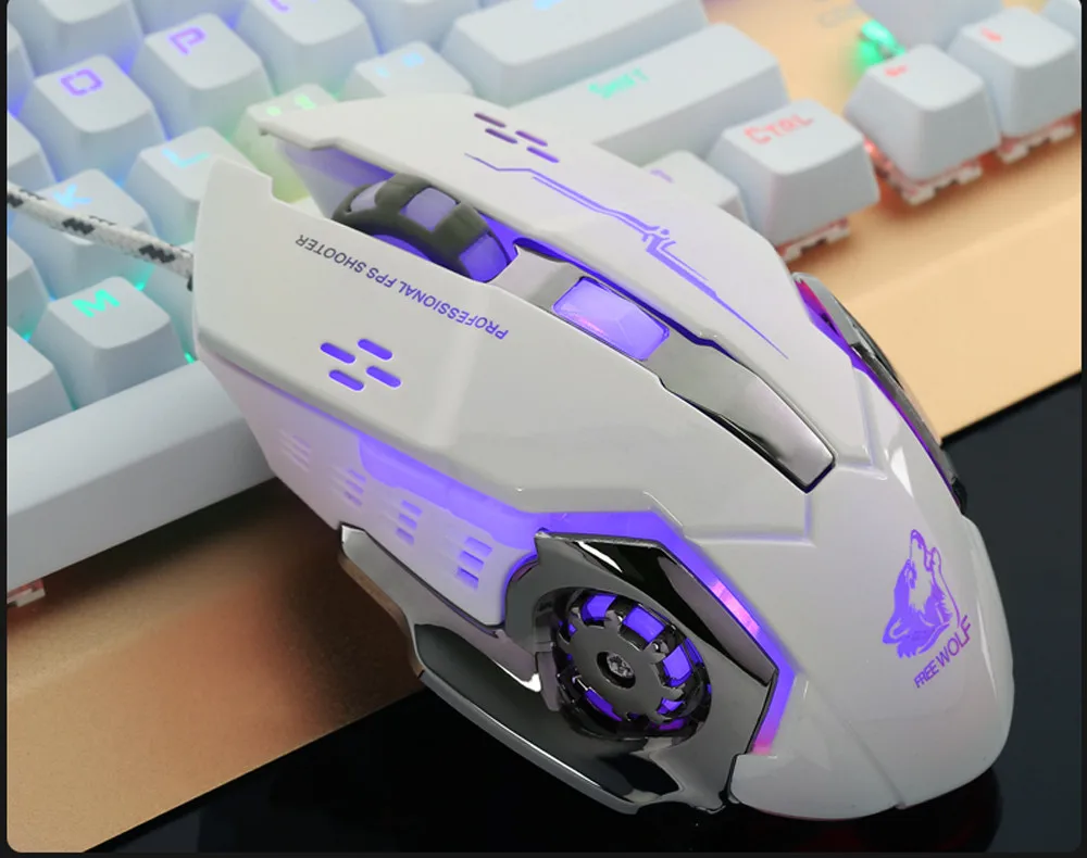 EPULA мышь X700 3200 dpi Оптическая Проводная игровая Механическая мышь для планшета ноутбука ПК