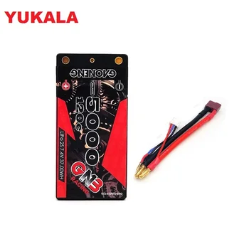 

YUKALA GNB 5000mAh 2S 7.4V 120C/240C Hardcase SHORTY LiPo Battery 4.0mm Deans Plug for 1/10 RC Racing Car B5M 22 RB6 22T SCT