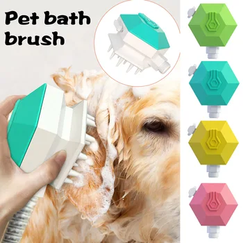 

Pet Bathing Tool Pet Shower Sprayer & Scrubber Handheld Massage Shampoo Shower Nozzle Comb for Dogs Cats Brush Cleaning