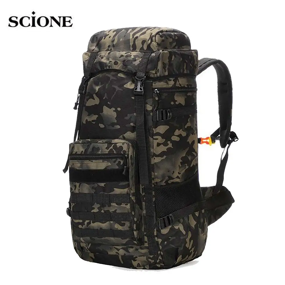 Camo Camping Backpack Travel Outdoor Tactical Sport Backpack Rucksacks XL 