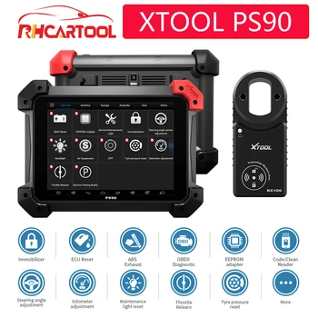 

XTOOL PS90 X100 PAD2 PRO with kc100 OBD2 Diagnostic tool for Toyota for Lincoln MKX for honda for renault Key programmer DPF