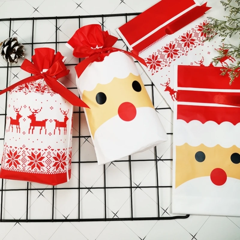 Christmas Gift Bag Drawstring Bag for Christmas Wedding Party Home New Year Presents
