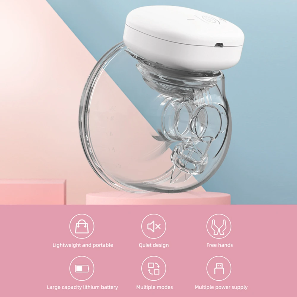 YOUHA Electric Breast Pump Rechargeable Silent Wearable Hands-Free Portable Milk Extractor Automatic Milker baby Breastfeeding