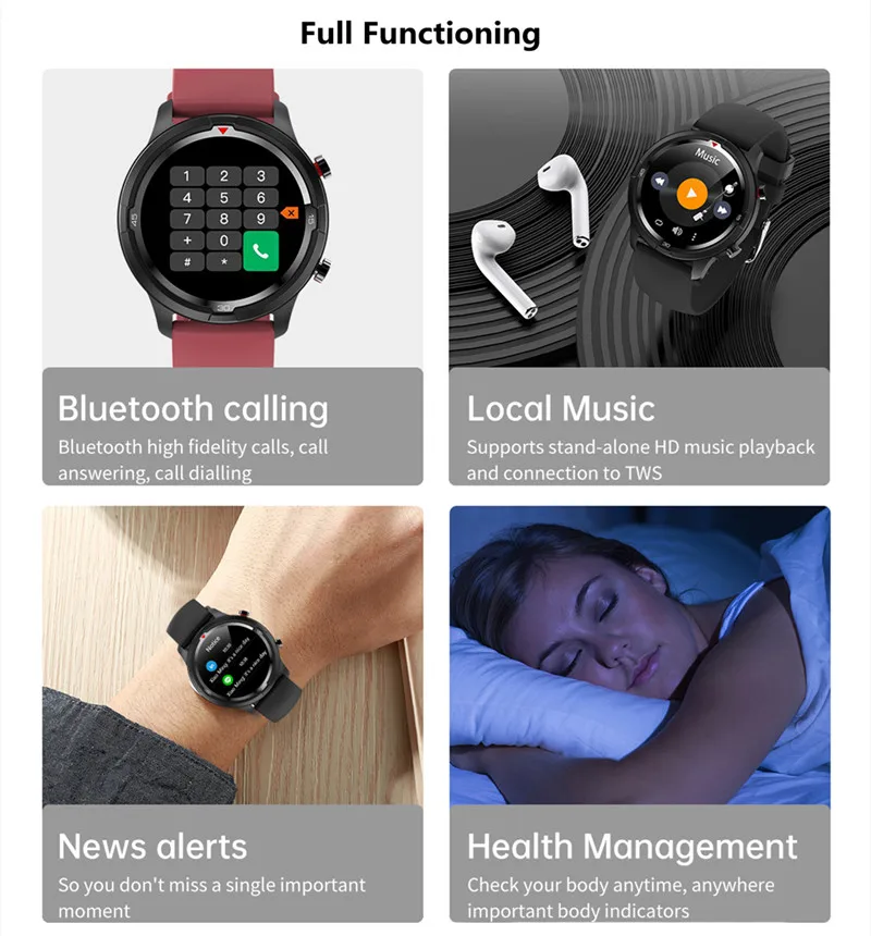 Conectado ao Tws Fone de Ouvido Esportes dos Homens Novo Relógio Inteligente Bluetooth Chamada Freqüência Cardíaca Pressão Arterial Monitoramento Smartver 2022 Tw26 - Image 3