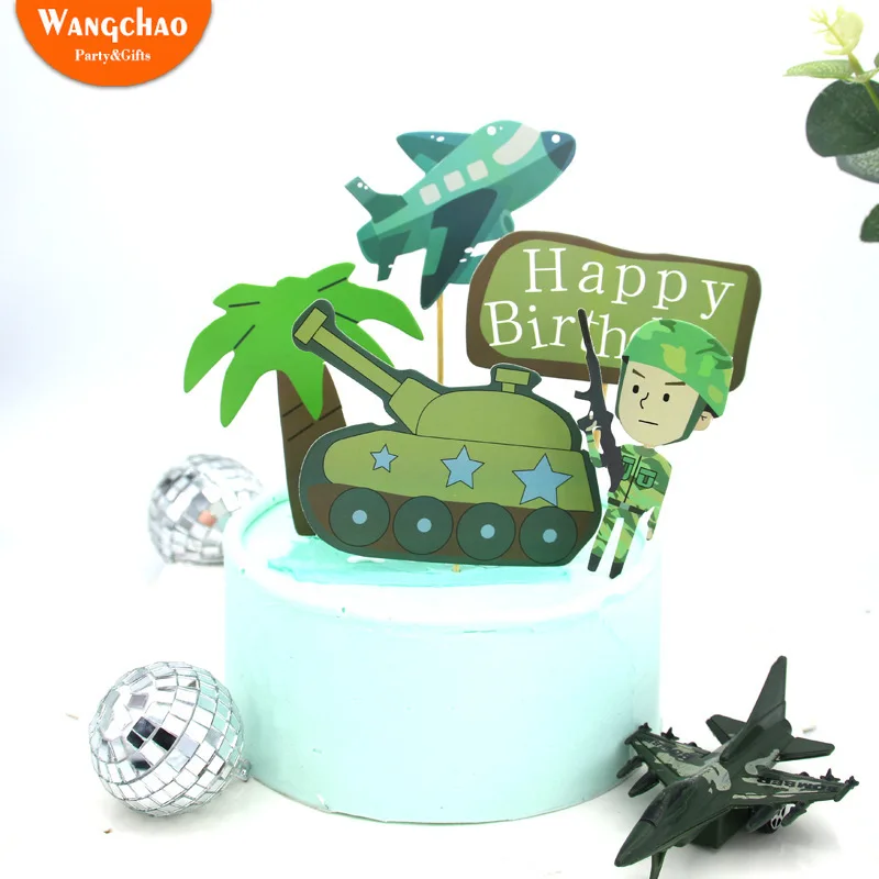 Decorations De Fete Sur Le Theme De Gateau Avec Reservoir Avion Militaire 1 Ensemble Cadeaux De Fete A Theme Pour Garcon Fournitures De Gateau D Anniversaire Pour Enfants Aliexpress Maison Animalerie