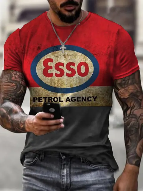 American T-shirt Summer Casual Top New Men's 3d Printed Short Sleeve Street Shirt Outdoor Loose Clothing Fashion Oversized T-shi 10