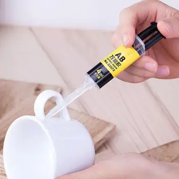 

2019 Waterproof Universal Firm Adhesive Strong Glue Epoxy Resin 4ml AB Glue Home Supply Stationery 2 Minutes Curing Super Liquid
