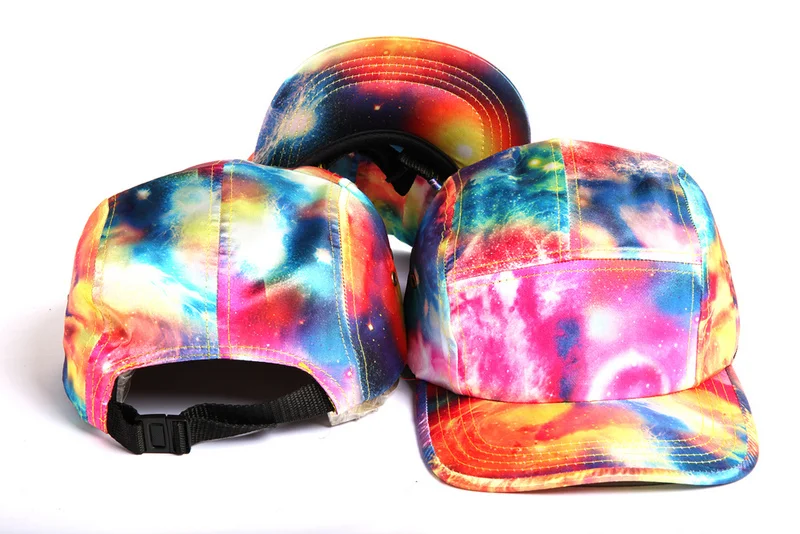 Новая летняя пустая 5 кепка шестиклинка цветочные Galaxy шляпы snapback gorras кости бейсболка для мужчин женщин кепка хип-хоп шляпы