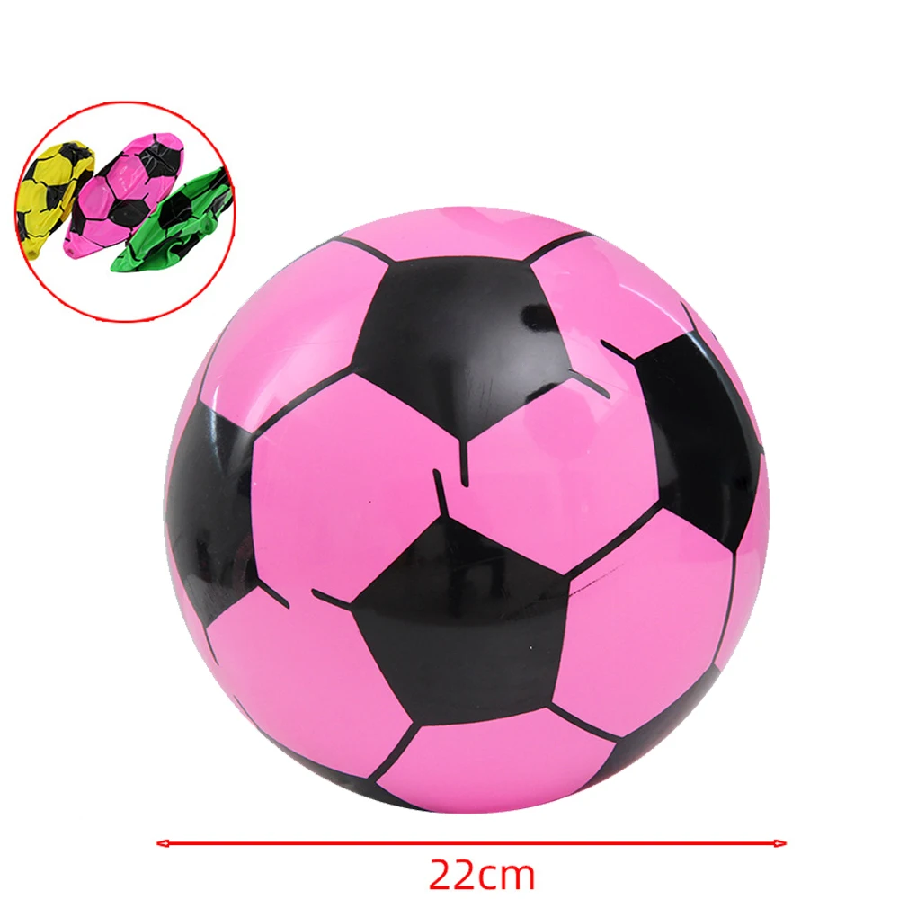 20cm Children Soccer Ball Multicolor PVC Inflatable Hand Pat Football Sports Matches Training Outdoor Games Beach Elastic Balls