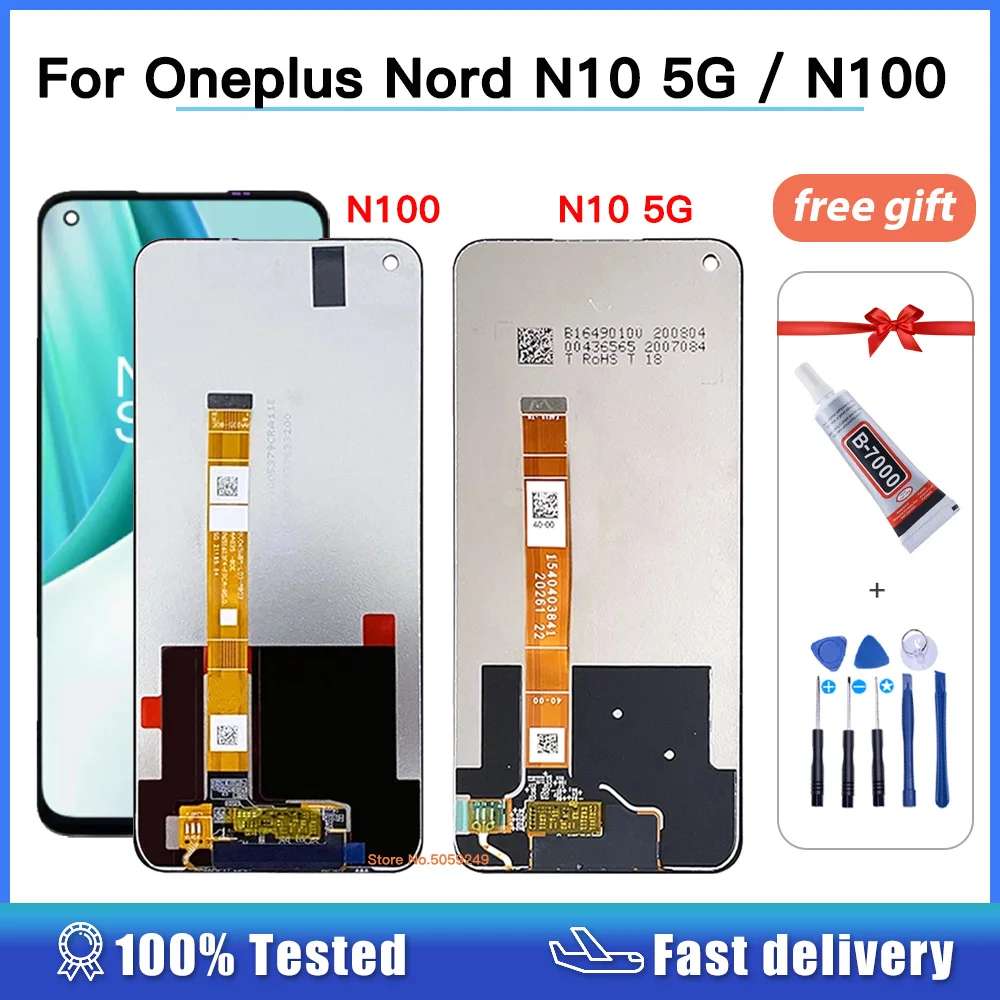 Originale Per Oneplus Nord N10 5G Be2029 Display Lcd E Touch Screen Digitizer Assembly Per Sostituzione Oneplus Nord N100 Be2013