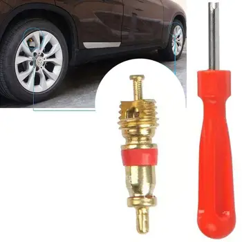 

32 Pcs Single Head Valve Cores Removers with 4 in 1 Tyre Valve Repair Tool K1AF