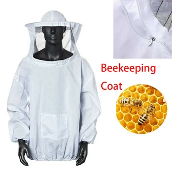 

Beekeeping Equipment Jacket Veil Bee Keeping Suit Hat Pull Over Smock 1pc