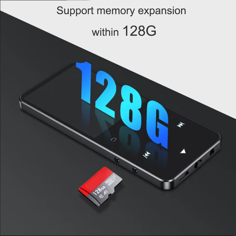 NEW MP3 MP4 HiFi Music Player Bluetooth-compatible Supports Card, With FM Alarm Clock Pedometer E-Book Built-in Speaker