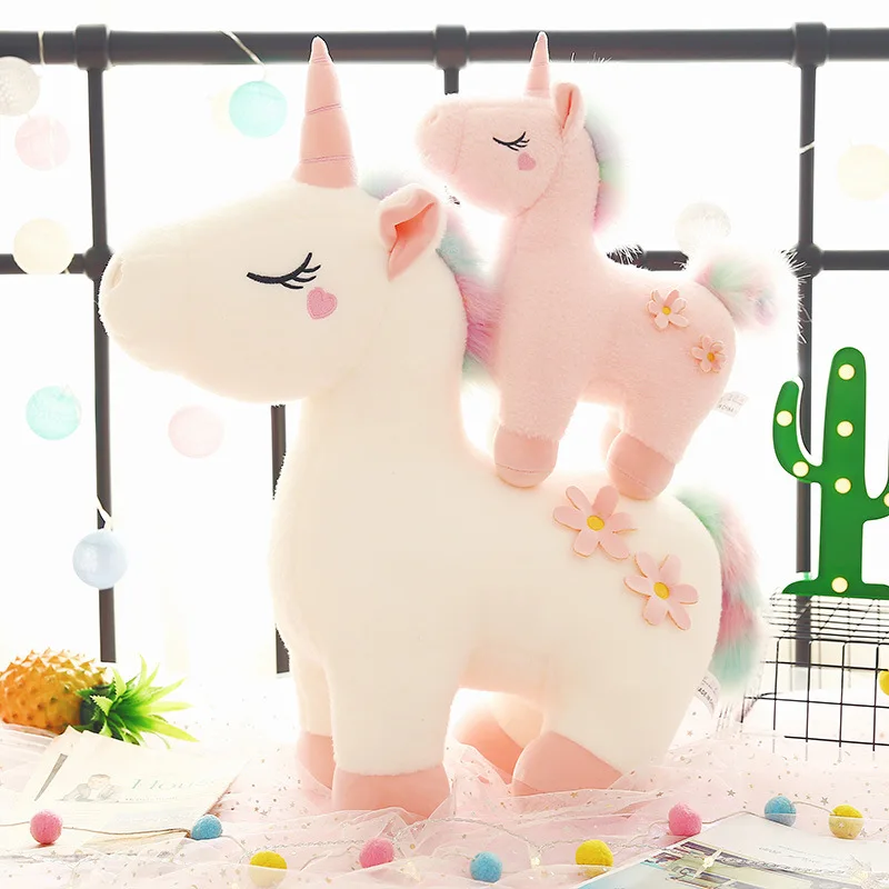 

Unicorn Plush Toy Sleeping Pillow Doll Baby Kids Appease Animal Stuffed Cute Dolls Soft Pillows for Baby Kids Dear Person Gift