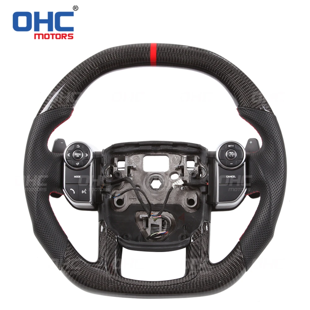 100 Real Carbon Fiber Steering Wheel compatible for Range Rover
