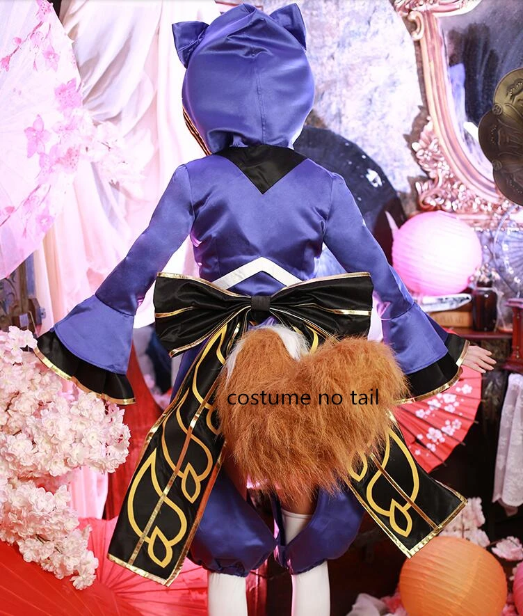 Горячая игра Fate Grand Order Tamamo no Mae Косплей Костюм Полный Набор Хэллоуин карнавальные костюмы для женщин взрослых - Цвет: costume