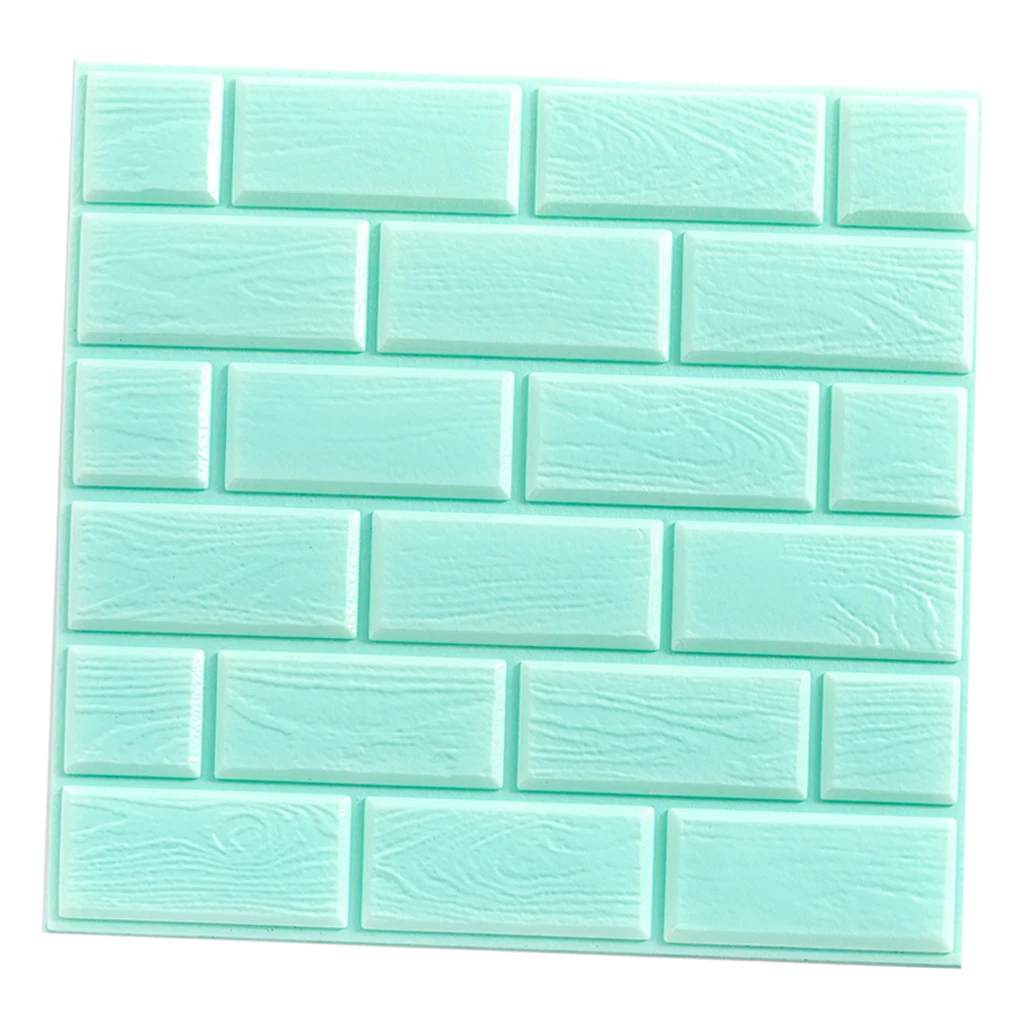 3D Tile Brick Wall Sticker Self Adhesive Decorative Panels Living Decor 3D Tile Brick Wall Sticker Self Adhesive Decorative Panels Living Decor