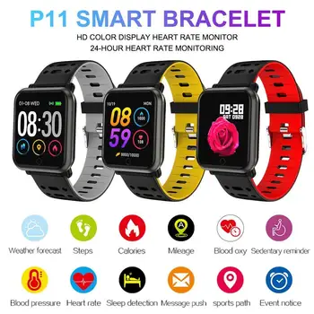 

P11 Waterproof Bluetooth Heart Rate Blood Pressure Sleep Monitor Smart Watch